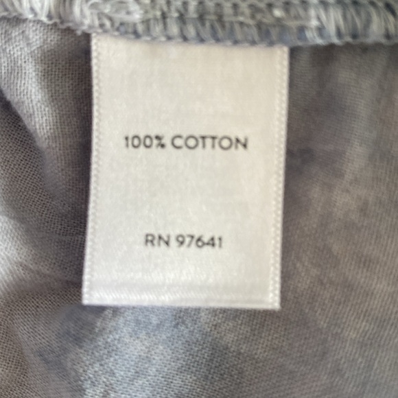 J. Jill Cotton Blouse with Embroidered detail. Blue. Large - Picture 13 of 14